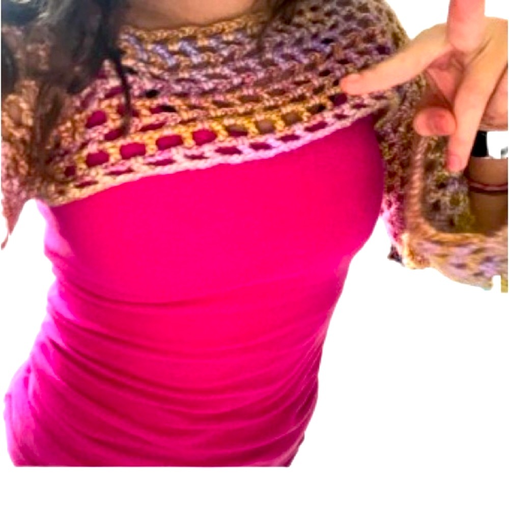 Multicolor Crochet Bolero - Handmade